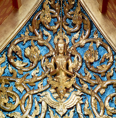 Thai art in temple