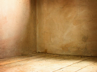 Corner of grunge interior