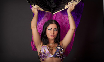 Beautiful girl dancer of Arabic dance
