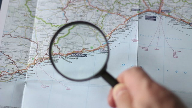 Finding San Remo on a map