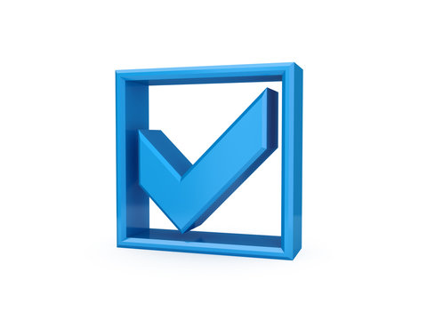 Blue Checkmark Icon.