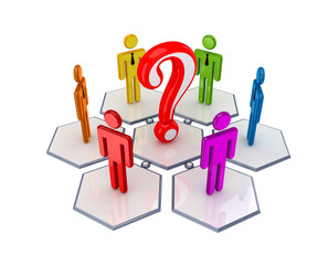 Social network and query sign.