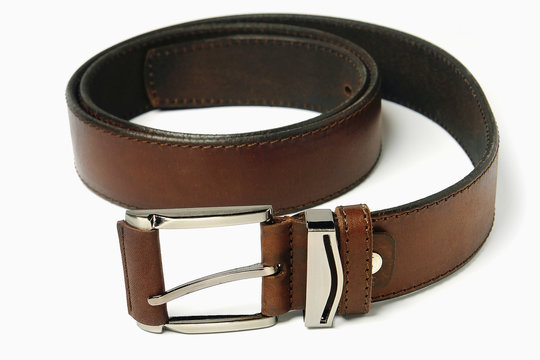 Brown leather strap