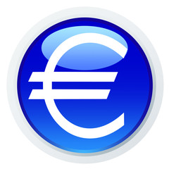 Botão azul - euro