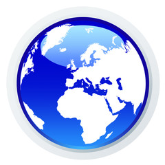 Ícone com o planeta Terra