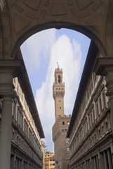 The Uffizi Gallery in Florence Italy