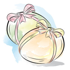 The color symbol of Easter. Vector illustration