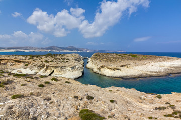 Milos island north coast seascape, Cyclades, Greece