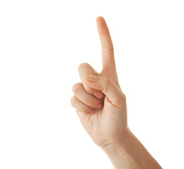 Hand counting: one