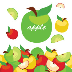 background vector apples