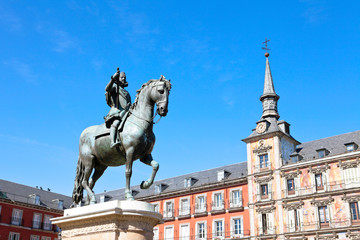 Fototapeta na wymiar Plaza Mayor in Madrid