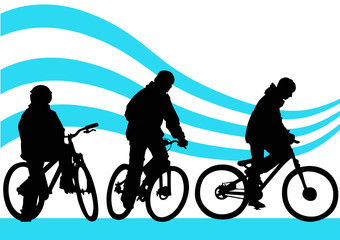 Fototapeta premium Bicycle boys