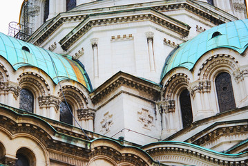 Obraz premium Detail of the St. Alexander Nevsky Cathedral, a Bulgarian
