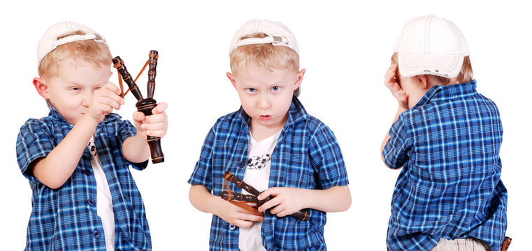 Three images of little madcap