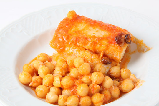 bacalao con garbanzos