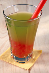 grüner bubble tea