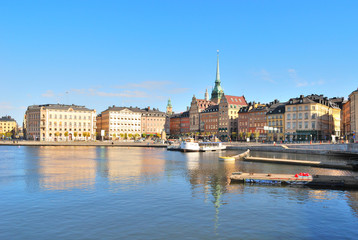 Naklejka na ściany i meble Sztokholm Stare Miasto