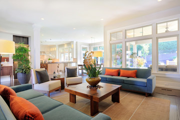 Beautiful Living Room in Luxury Home