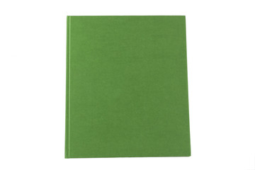 Green book with blank cover