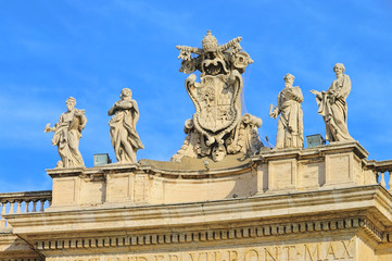 Fototapeta na wymiar Rom Vatikan Skulptur - Rome Sculpture in Vatican 01