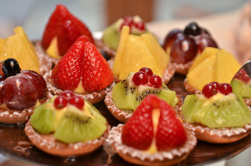 Pasticcini alla frutta close up