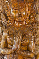 Teak-wood carving is a form of literature.