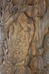 Teak-wood carving is a form of literature.