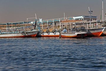 Obraz premium Bateau de plaisance sur le Nil, Egypte.