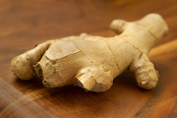 close up of ginger root