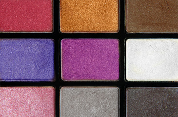 eyeshadows closeup