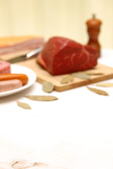 meats composition background