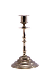 isolated metal candlestick