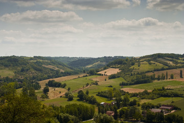 Fototapeta na wymiar Countryside in the Tarn area of France