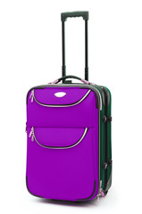 Luggage concept with case on the white