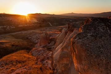 Fototapeta na wymiar Sunset Kapadocja.
