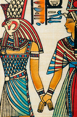 Egyptian history concept with papyrus