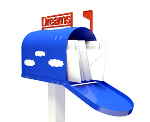 Mail box with dream letters