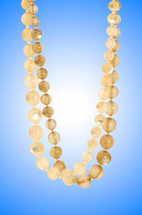 Nice necklace against gradient background