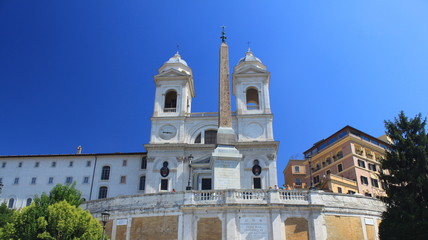 Naklejka premium Eglise de la Trinité-des-Monts à Rome - Italie.
