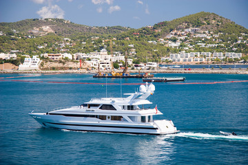 Yacht at the sea