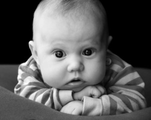 adorable two month girl