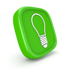 Lightbulb Icon 3d render illustration