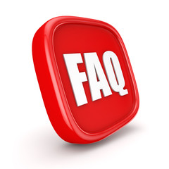 Faq Icon 3d render illustration