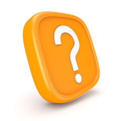 Question Icon 3d render illustration