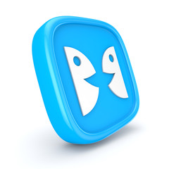 User icon 3d render illustration
