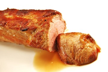 Filetstück aufgeschnitten