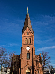 Fototapeta na wymiar Die Kirche in Warnemünde.