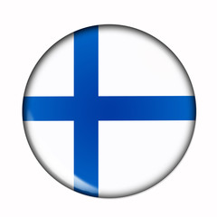 Obraz premium Button flag of Finland