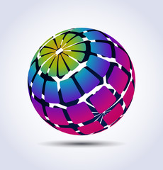 Vector colorful sphere