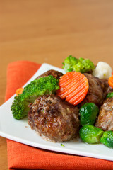 meatballs with vegetables